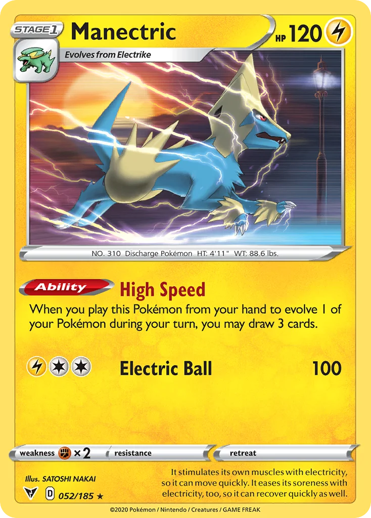 Manectric Pokemon card