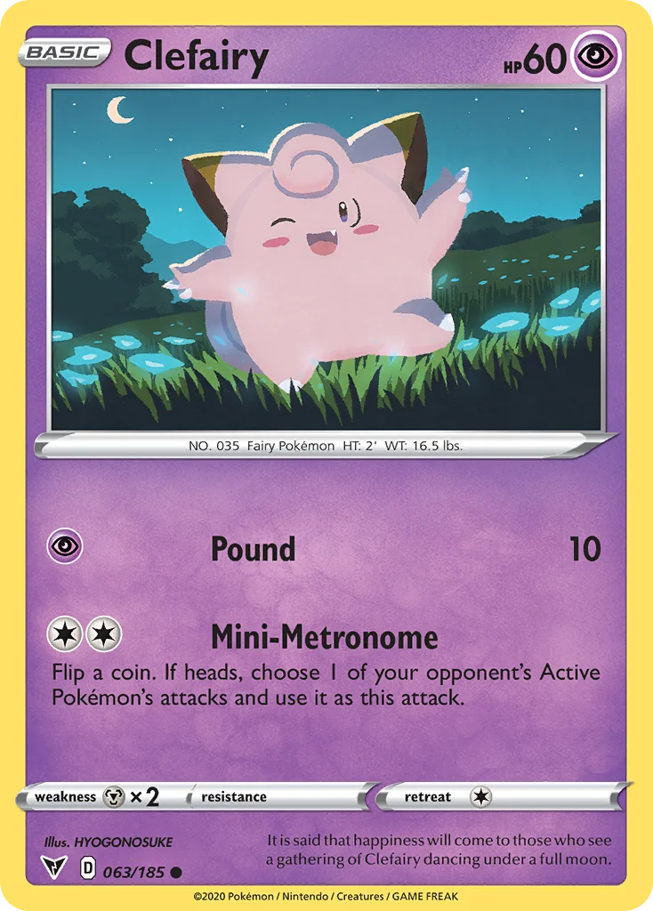 Clefairy Pokemon card