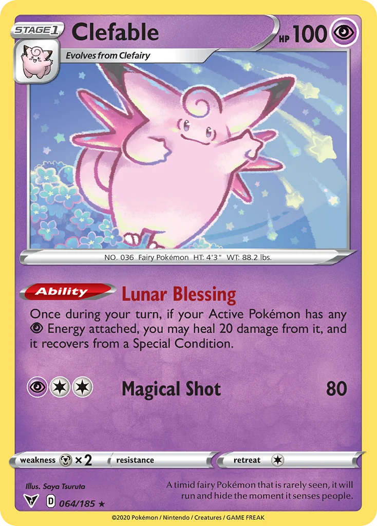 Clefable Pokemon card