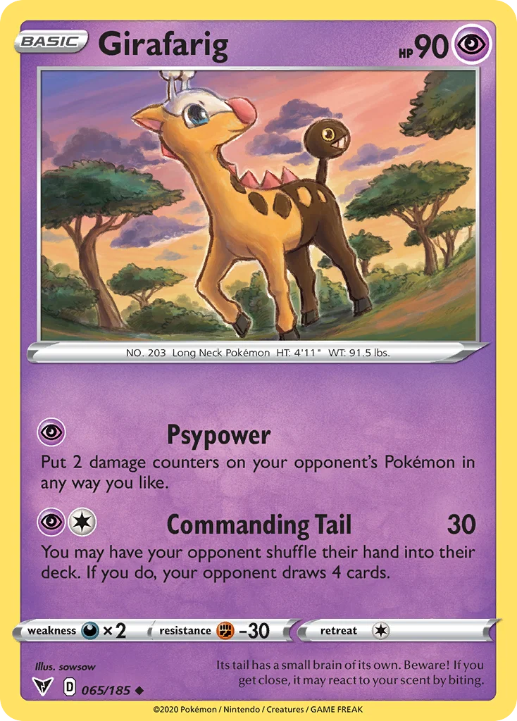 Girafarig Pokemon card