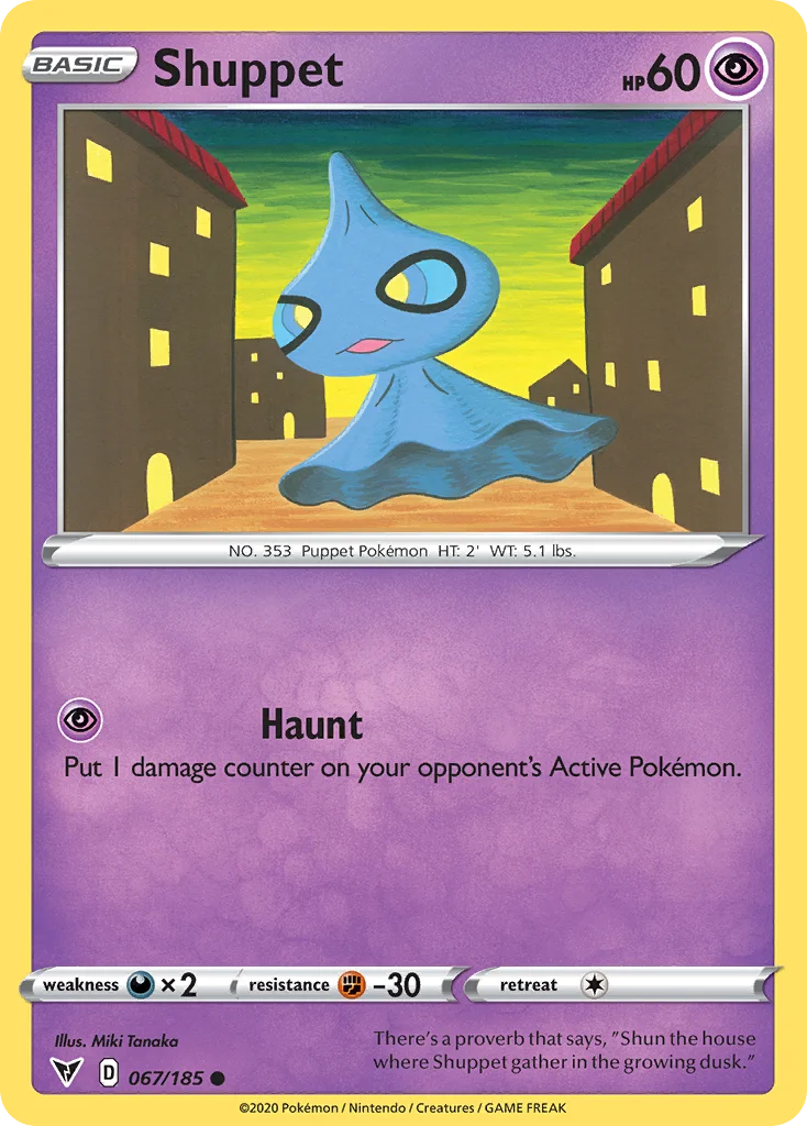 Shuppet Pokemon card