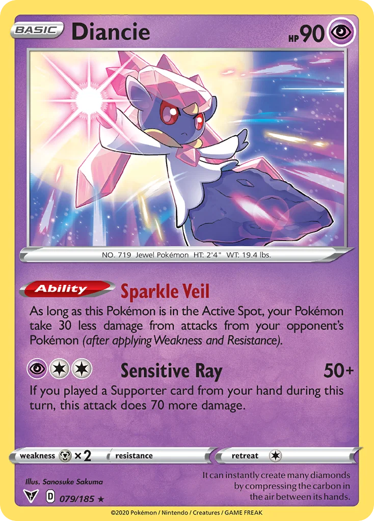 Diancie Pokemon card