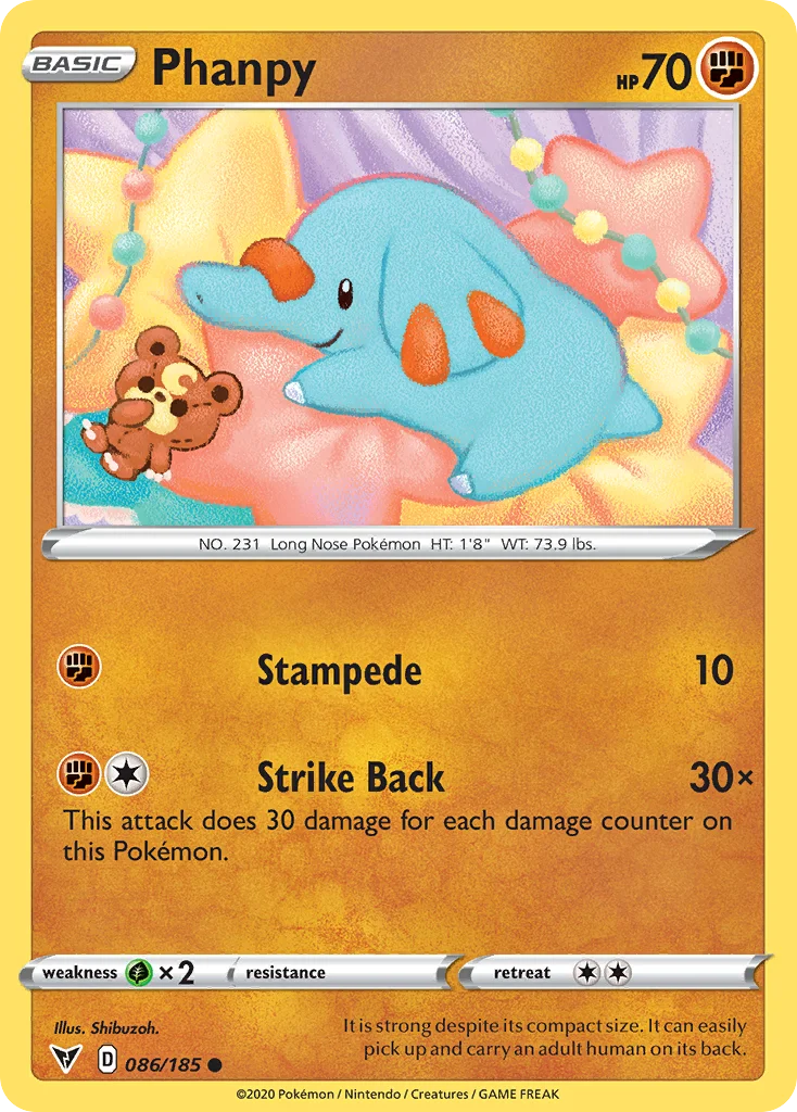 Phanpy Pokemon card