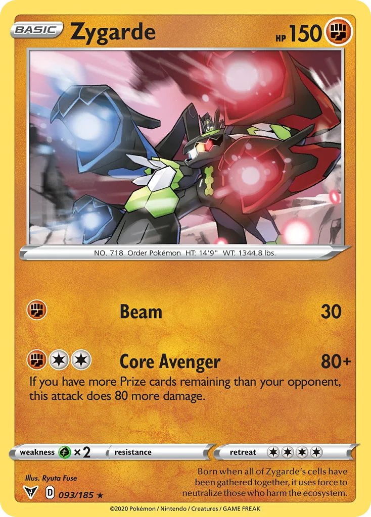 Zygarde Pokemon card