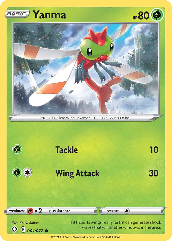 Yanma Pokemon card