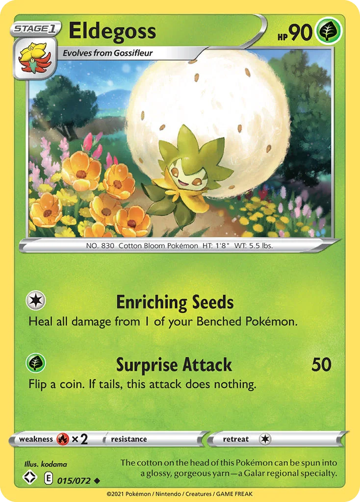 Eldegoss Pokemon card