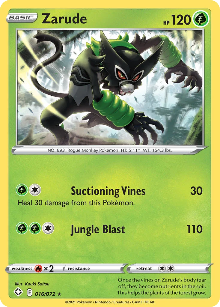 Zarude Pokemon card