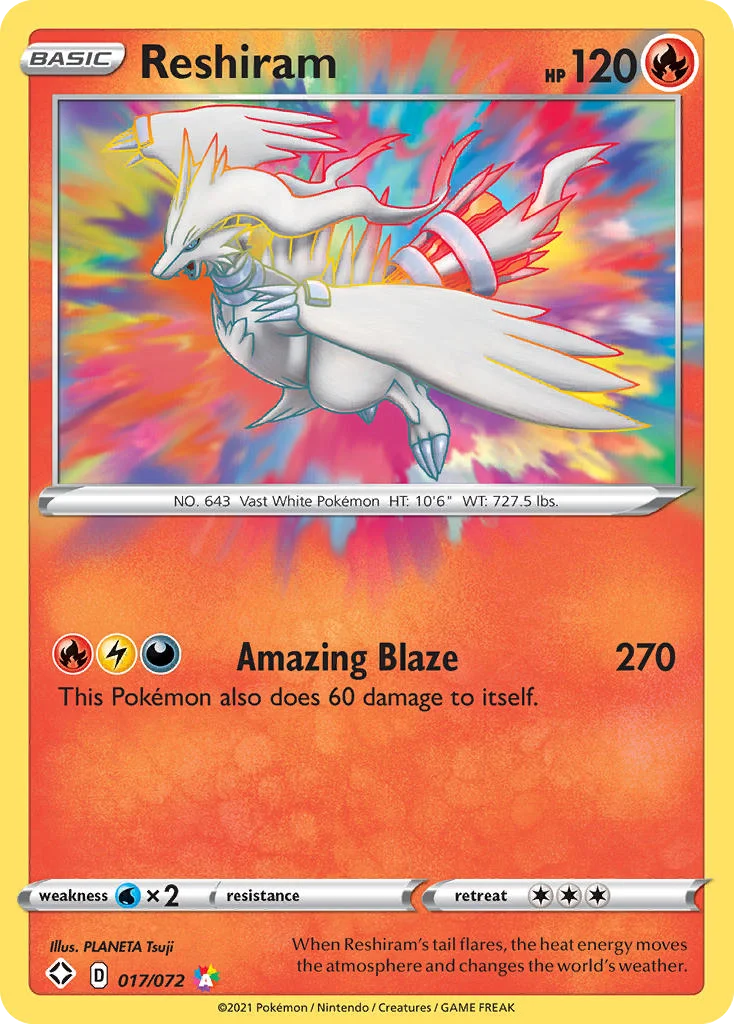 Reshiram Pokemon card