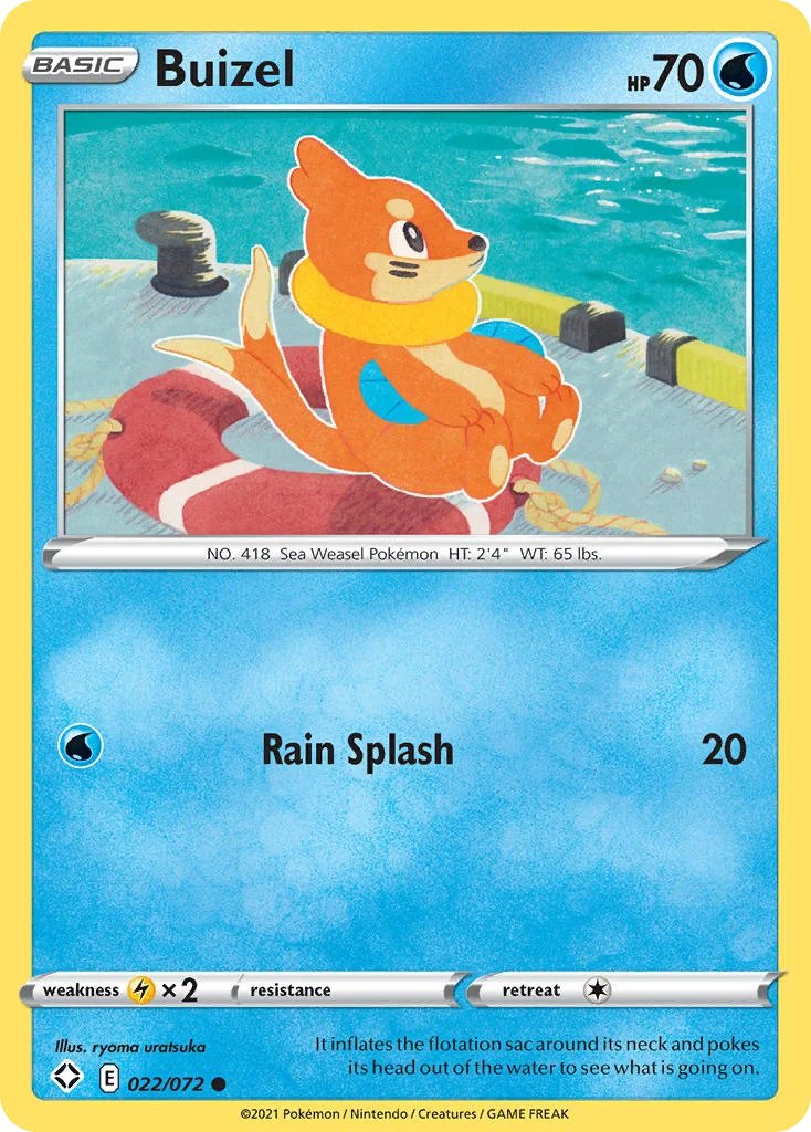 Buizel Pokemon card