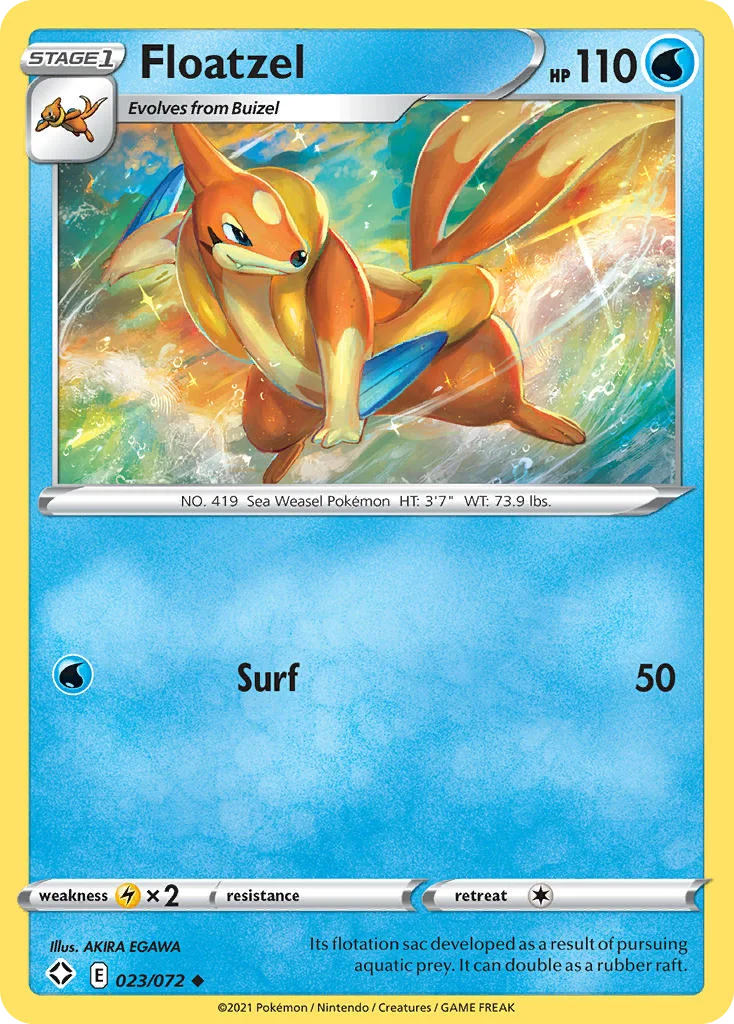 Floatzel Pokemon card