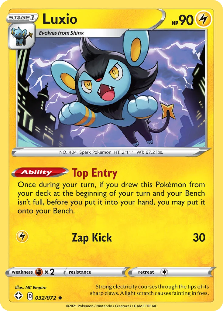 Luxio Pokemon card