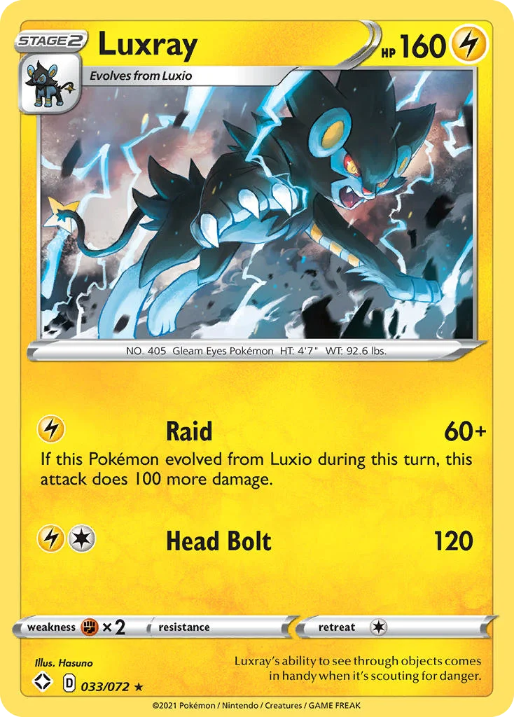 Luxray Pokemon card