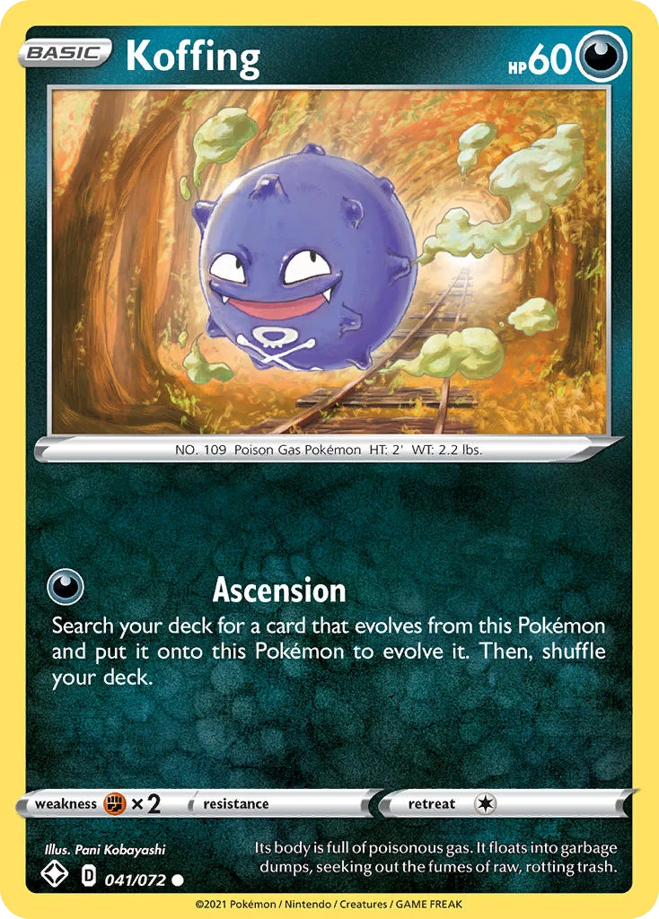 Koffing Pokemon card