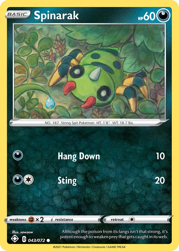 Spinarak Pokemon card