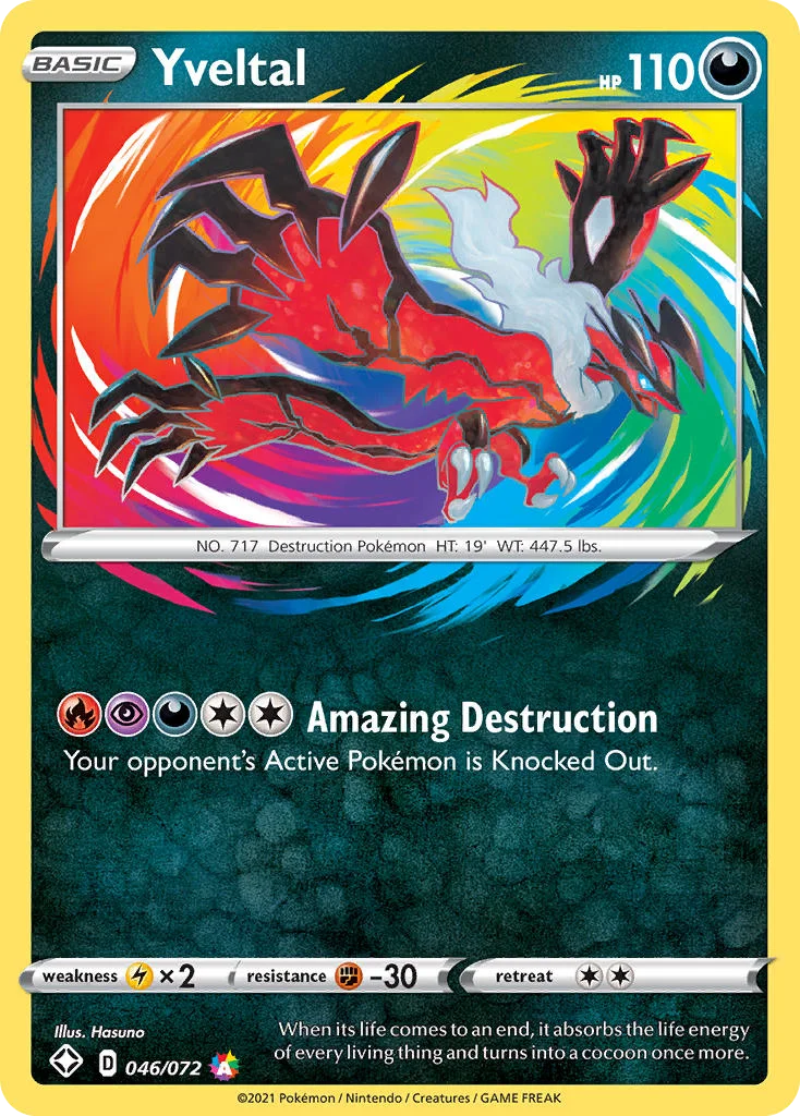 Yveltal Pokemon card