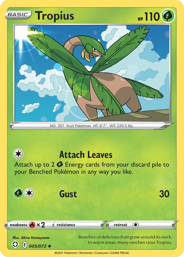 Tropius Pokemon card