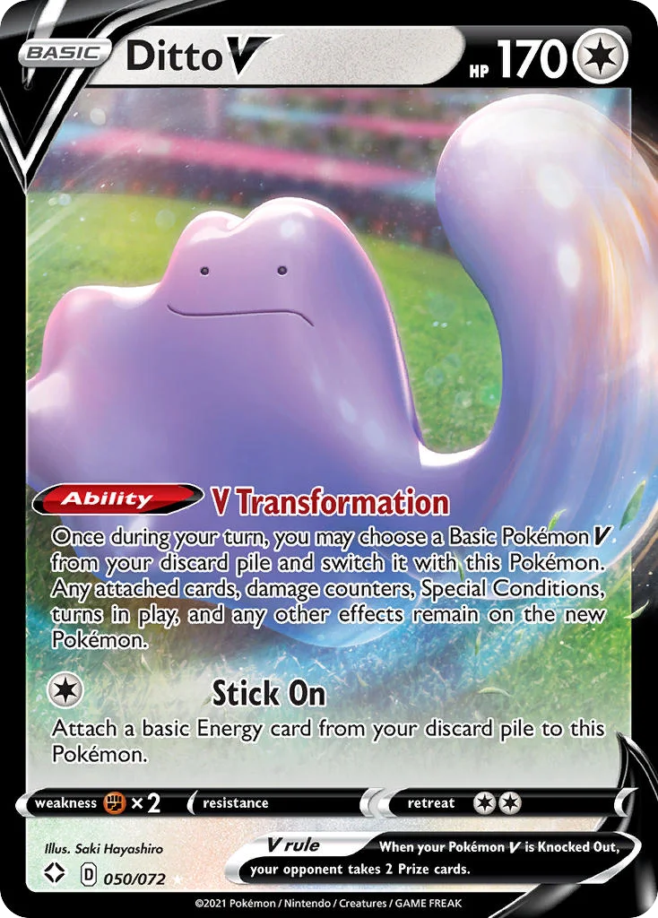 Ditto V Pokemon card