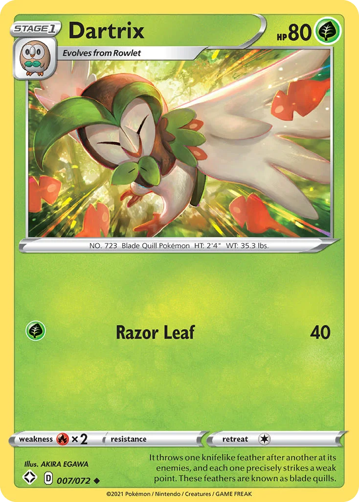 Dartrix Pokemon card