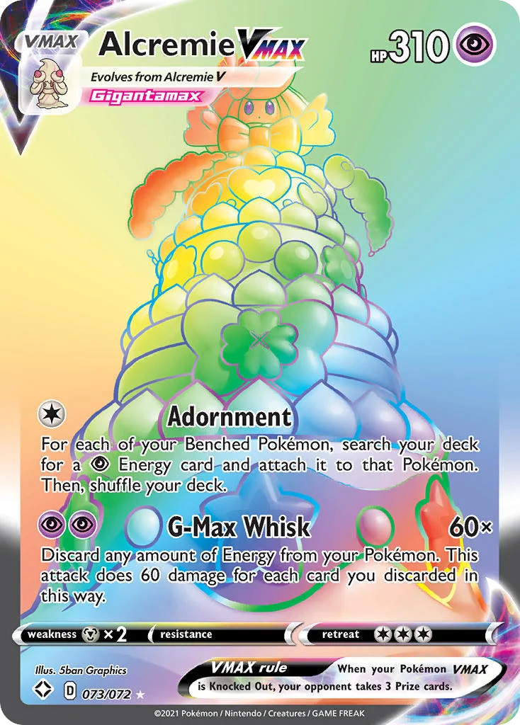 Alcremie VMAX Pokemon card