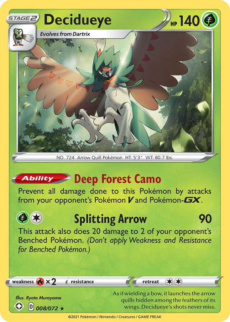 Decidueye Pokemon card