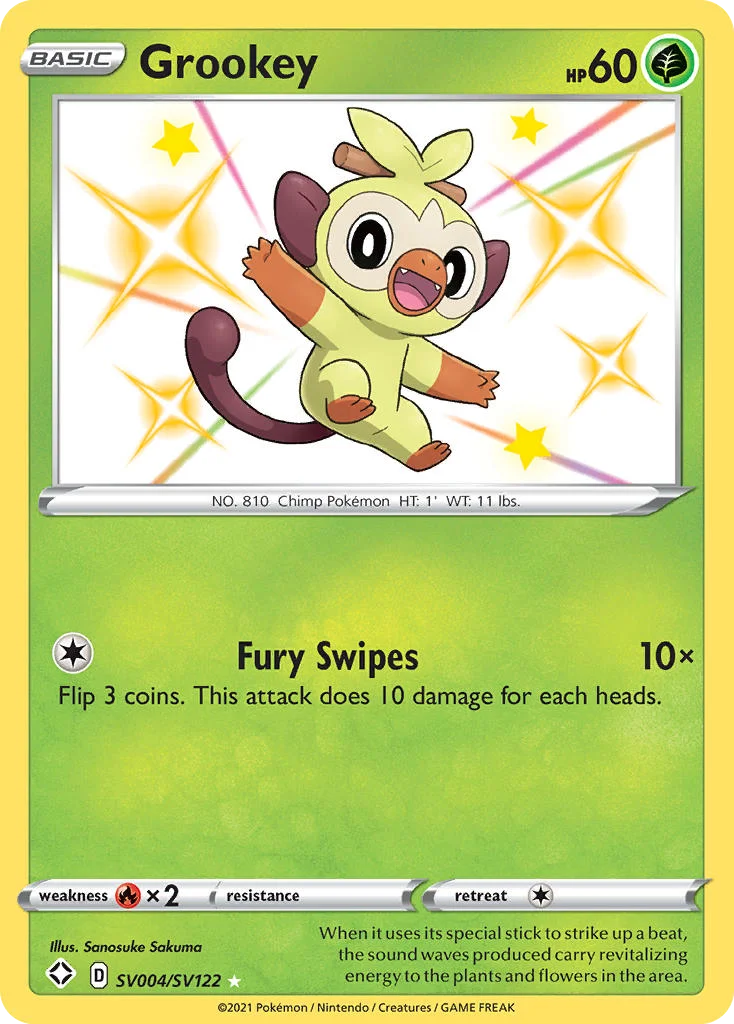 Grookey Pokemon card