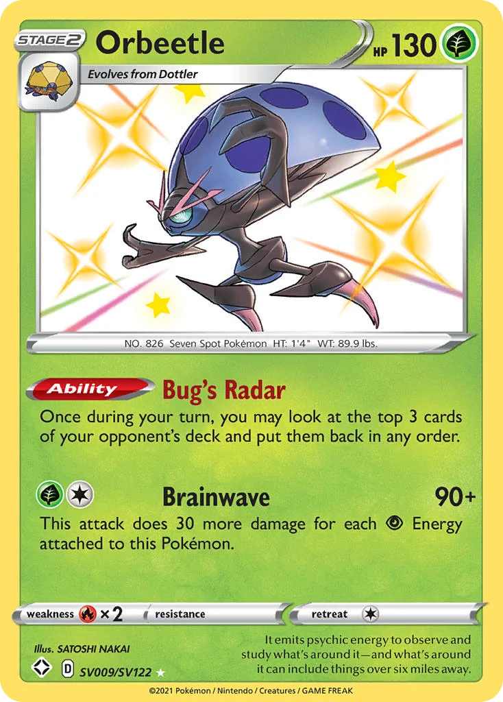 Orbeetle Pokemon card