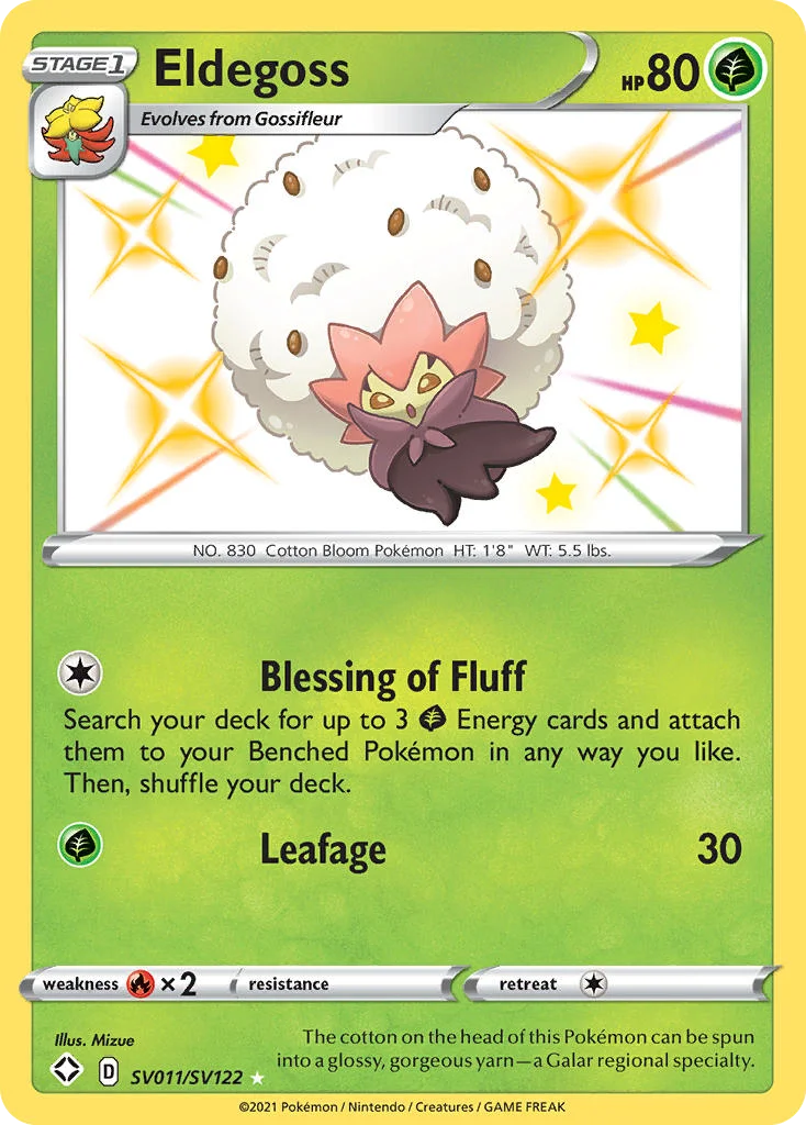 Eldegoss Pokemon card