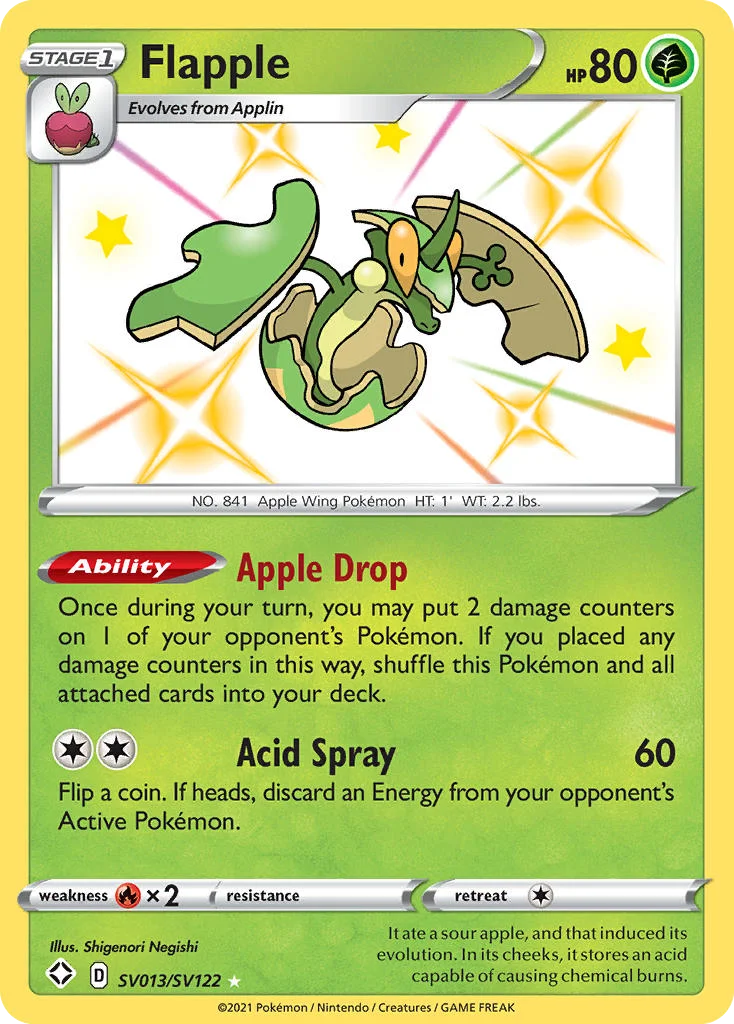 Flapple Pokemon card