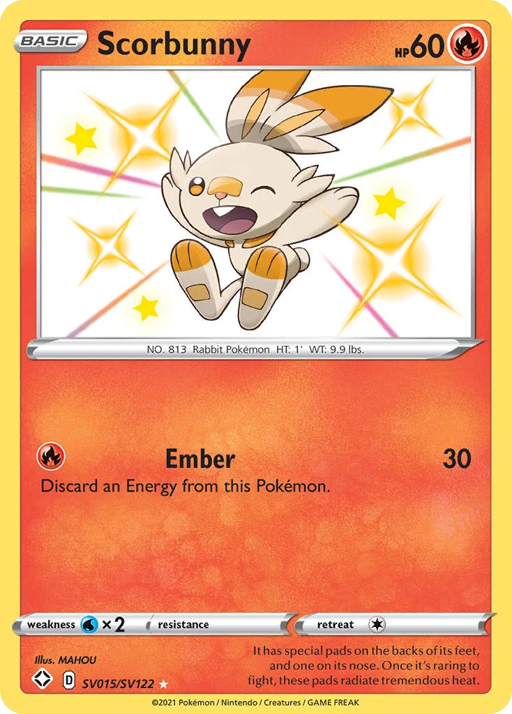 Scorbunny Pokemon card
