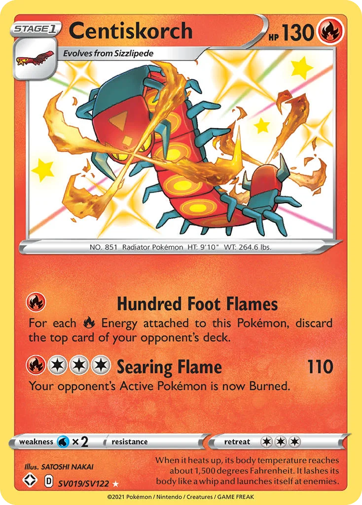 Centiskorch Pokemon card