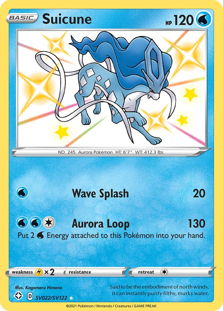 Suicune Pokemon card
