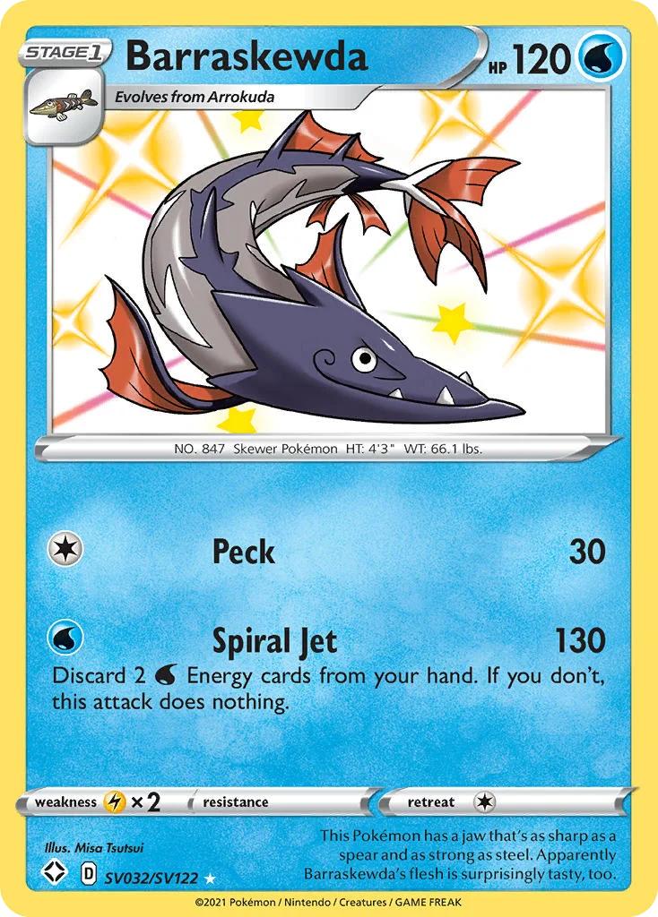 Barraskewda Pokemon card