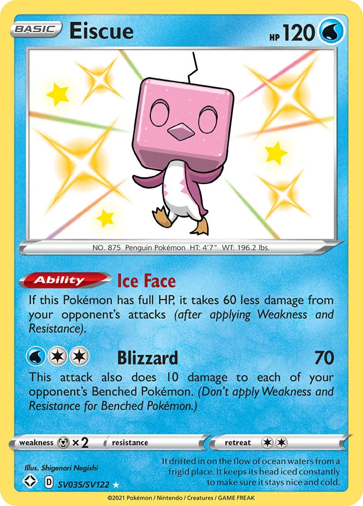 Eiscue Pokemon card