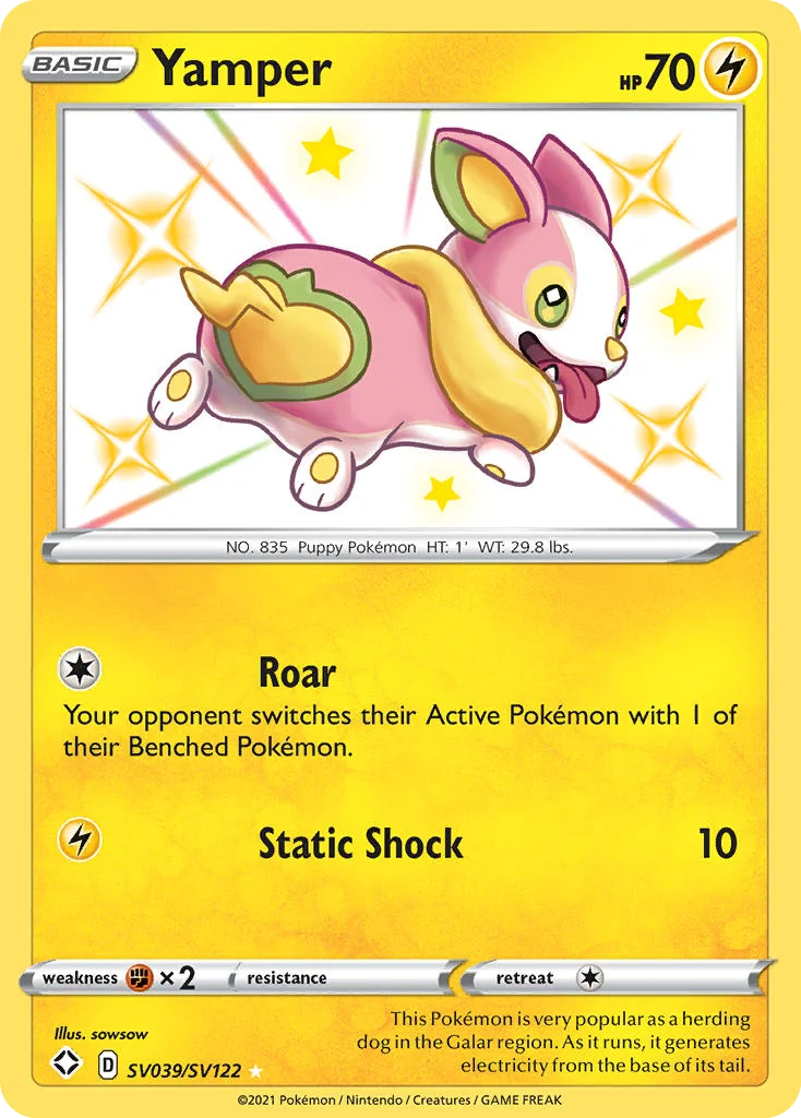 Yamper Pokemon card