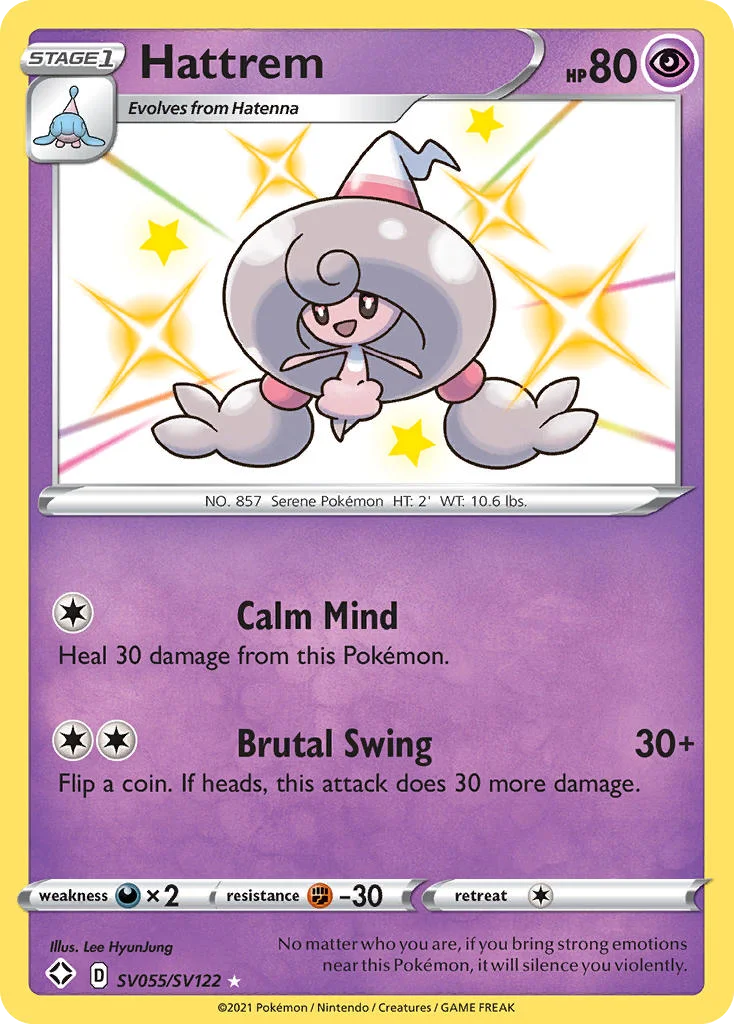 Hattrem Pokemon card