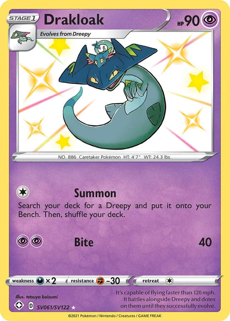 Drakloak Pokemon card