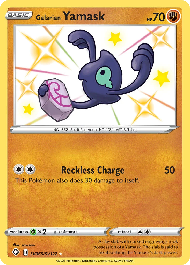 Galarian Yamask Pokemon card