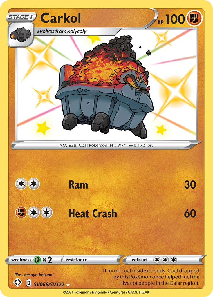 Carkol Pokemon card