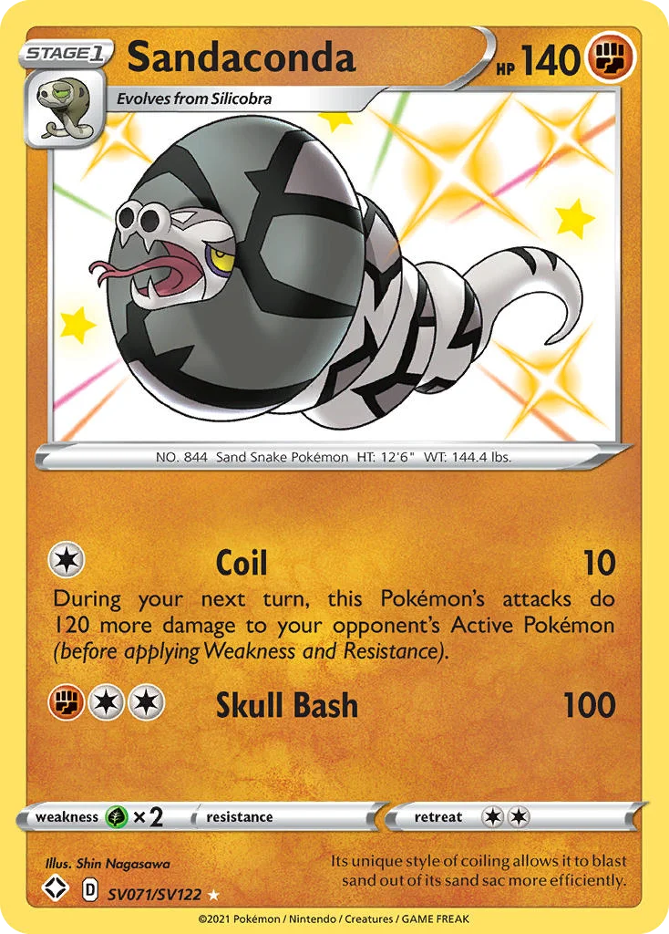 Sandaconda Pokemon card