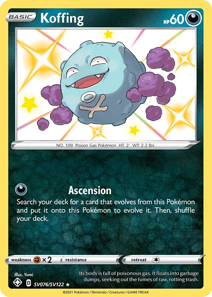 Koffing Pokemon card