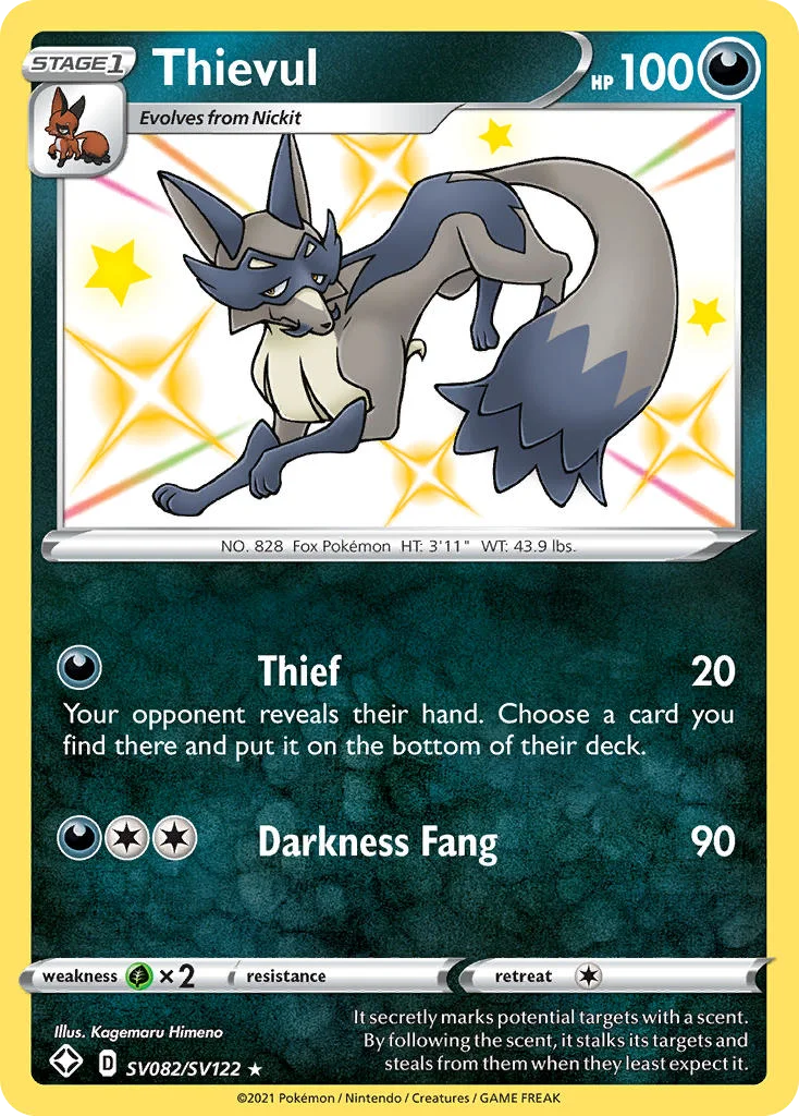 Thievul Pokemon card