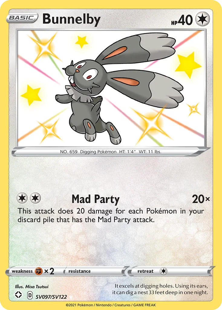 Bunnelby Pokemon card