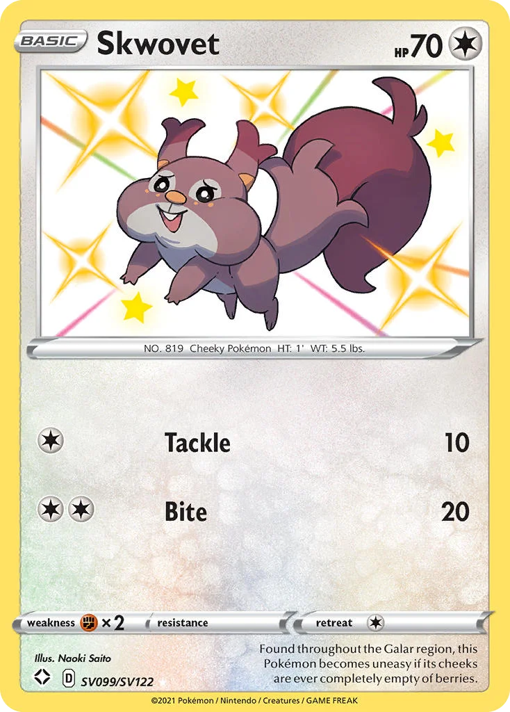 Skwovet Pokemon card