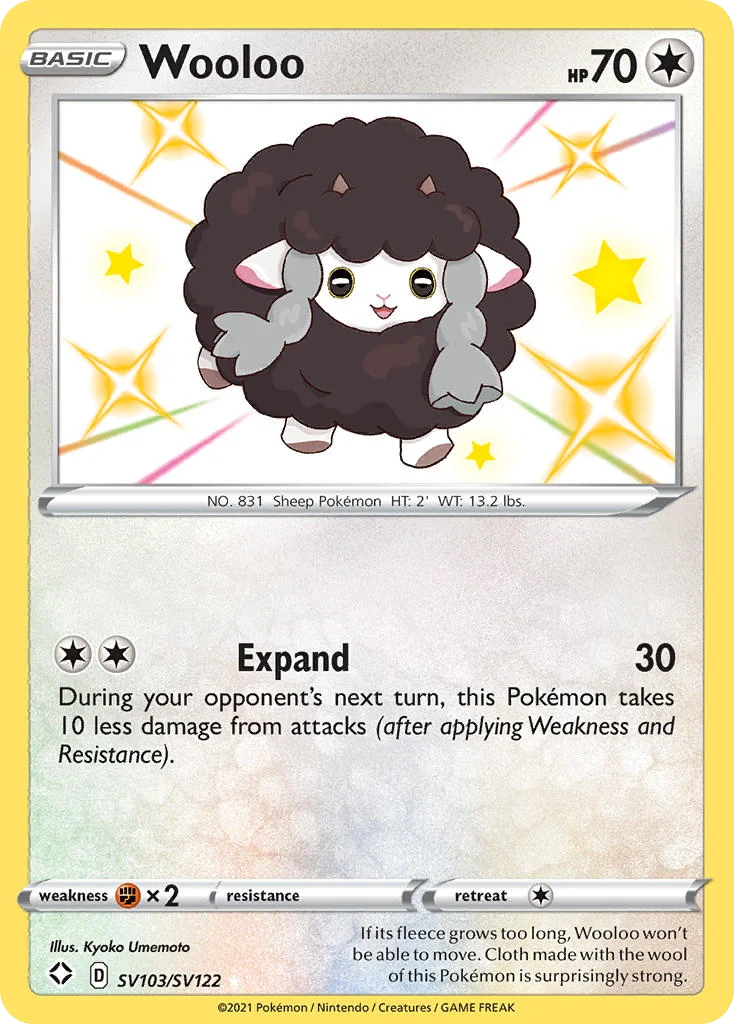 Wooloo Pokemon card
