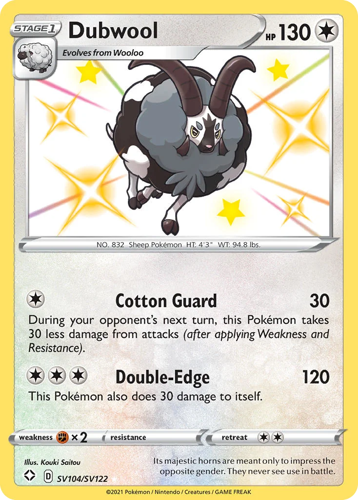Dubwool Pokemon card