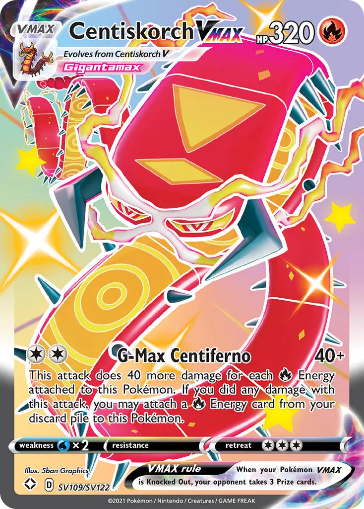 Centiskorch VMAX Pokemon card