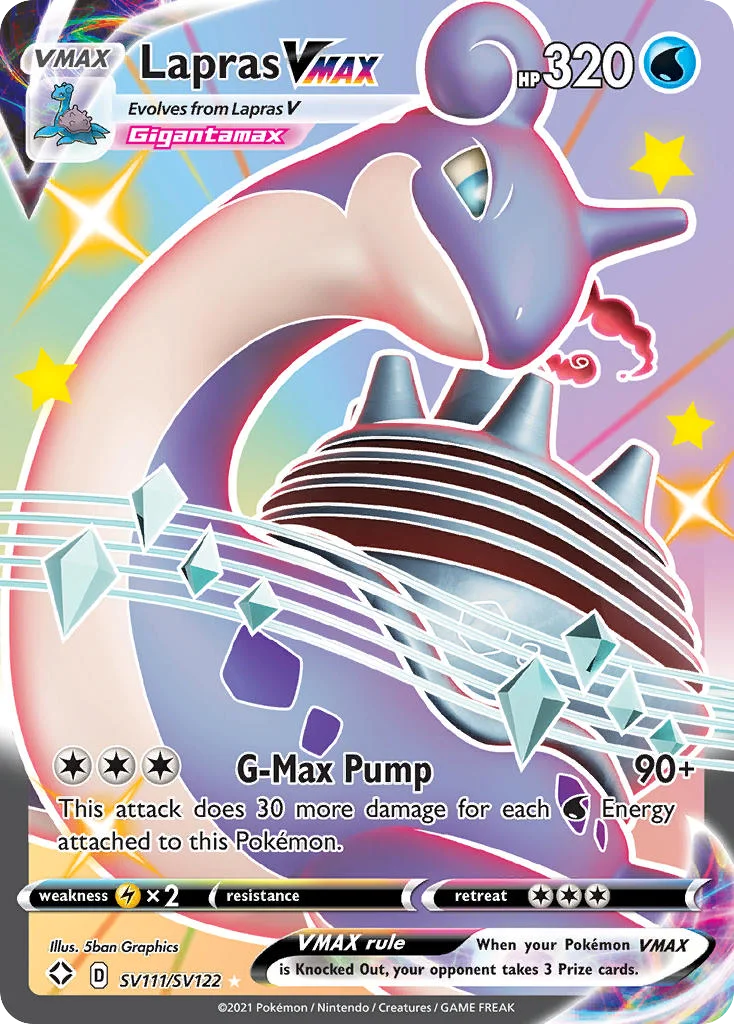 Lapras VMAX Pokemon card