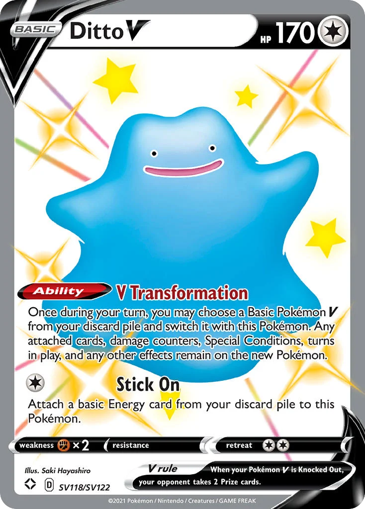 Ditto V Pokemon card