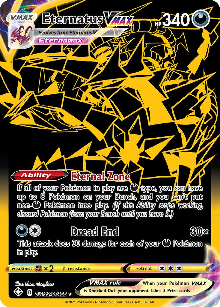 Eternatus VMAX Pokemon card