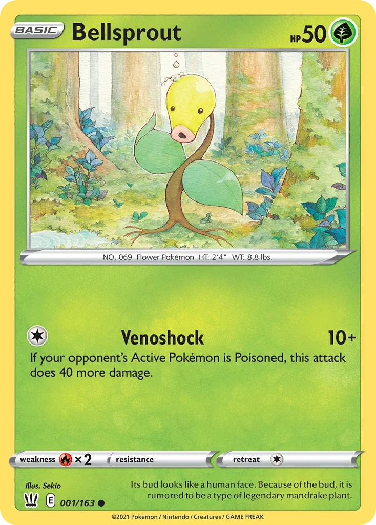 Bellsprout Pokemon card